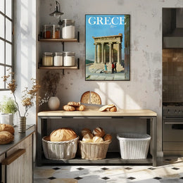 Greece Temple of Athena Nike Travel Poster PosterGoat