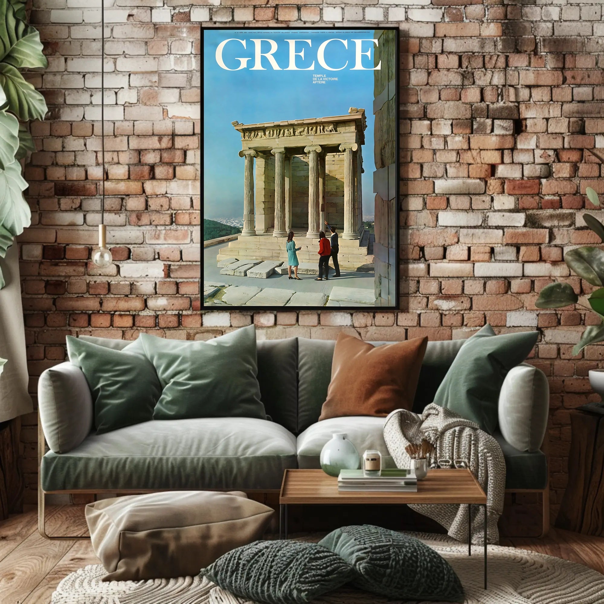 Greece Temple of Athena Nike Travel Poster PosterGoat