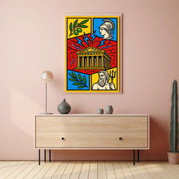 Greek Mythology Art Print: Parthenon, Athena, Poseidon Poster PosterGoat