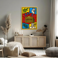 Greek Mythology Art Print: Parthenon, Athena, Poseidon Poster PosterGoat