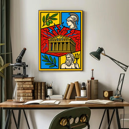 Greek Mythology Art Print: Parthenon, Athena, Poseidon Poster PosterGoat