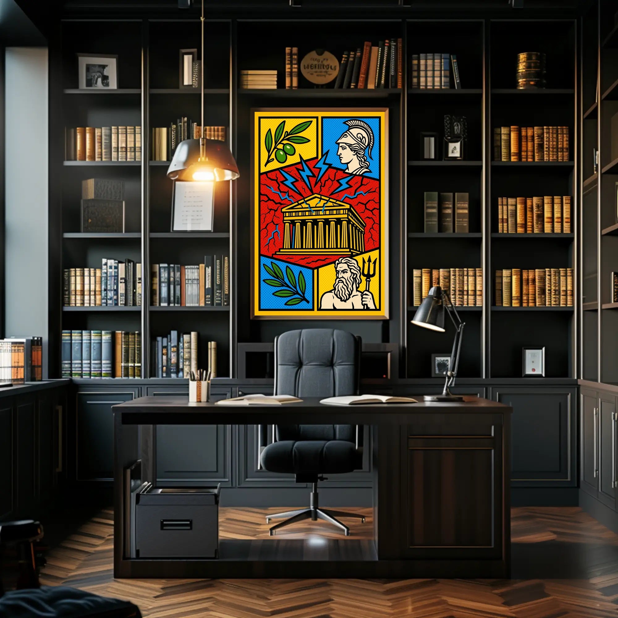 Greek Mythology Art Print: Parthenon, Athena, Poseidon Poster PosterGoat
