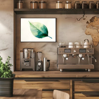 Green Leaf Watercolor Art Print - Abstract or Artistic Poster PosterGoat