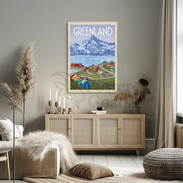 Greenland Adventure Awaits Vintage Travel Poster PosterGoat