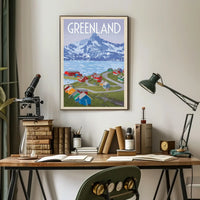 Greenland Adventure Awaits Vintage Travel Poster PosterGoat