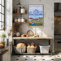 Greenland Adventure Awaits Vintage Travel Poster PosterGoat