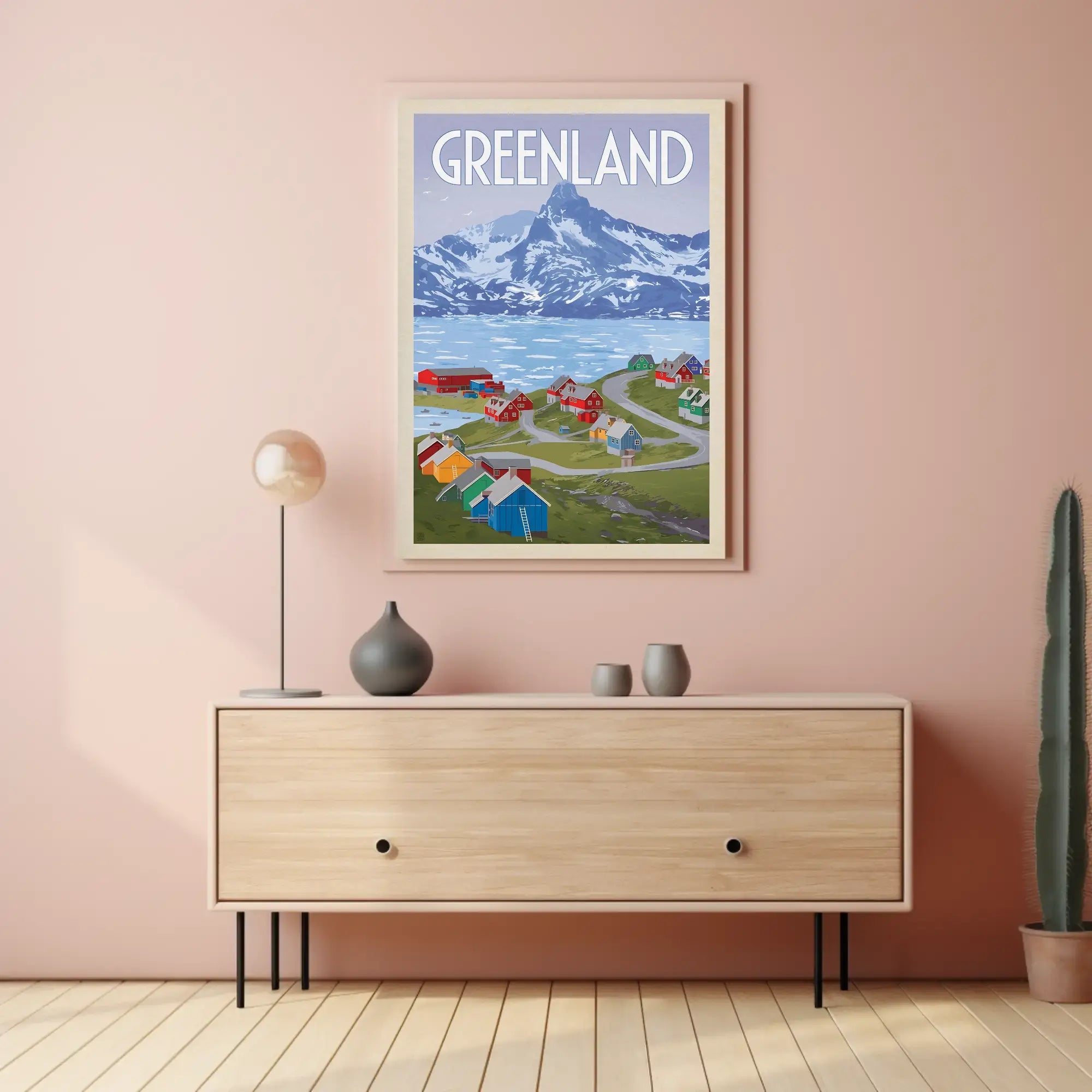 Greenland Adventure Awaits Vintage Travel Poster PosterGoat