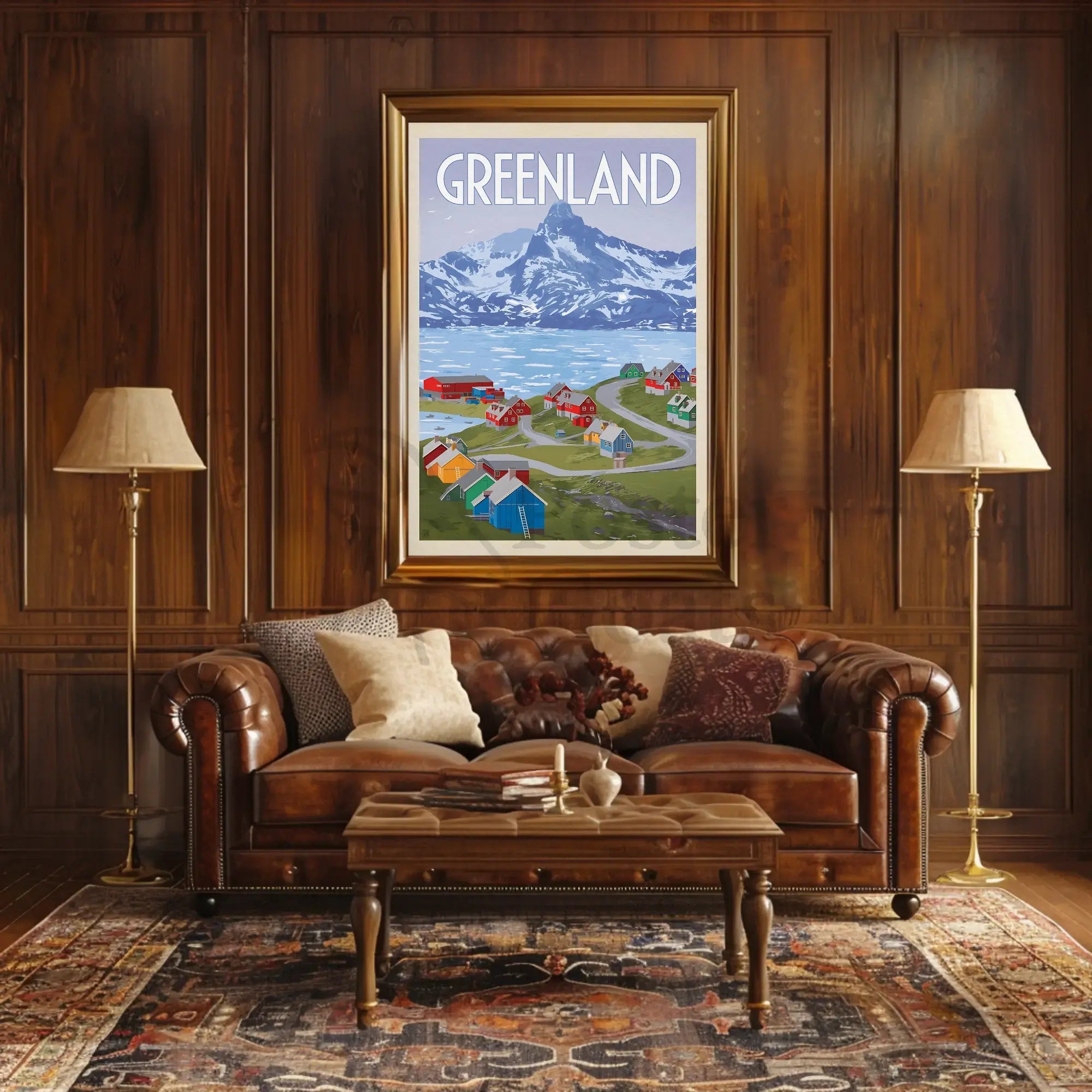 Greenland Adventure Awaits Vintage Travel Poster PosterGoat