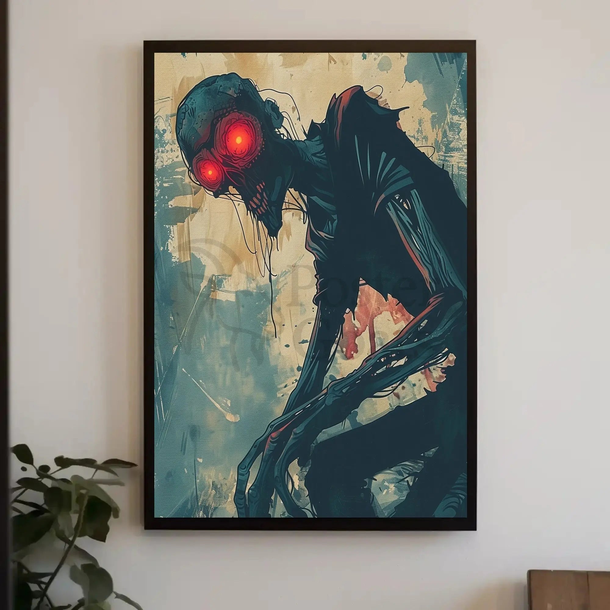 Grotesque Undead Creature Horror Art Poster - Abstract, Artistic, or Pop Culture Poster PosterGoat