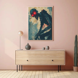 Grotesque Undead Creature Horror Art Poster - Abstract, Artistic, or Pop Culture Poster PosterGoat