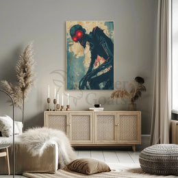 Grotesque Undead Creature Horror Art Poster - Abstract, Artistic, or Pop Culture Poster PosterGoat
