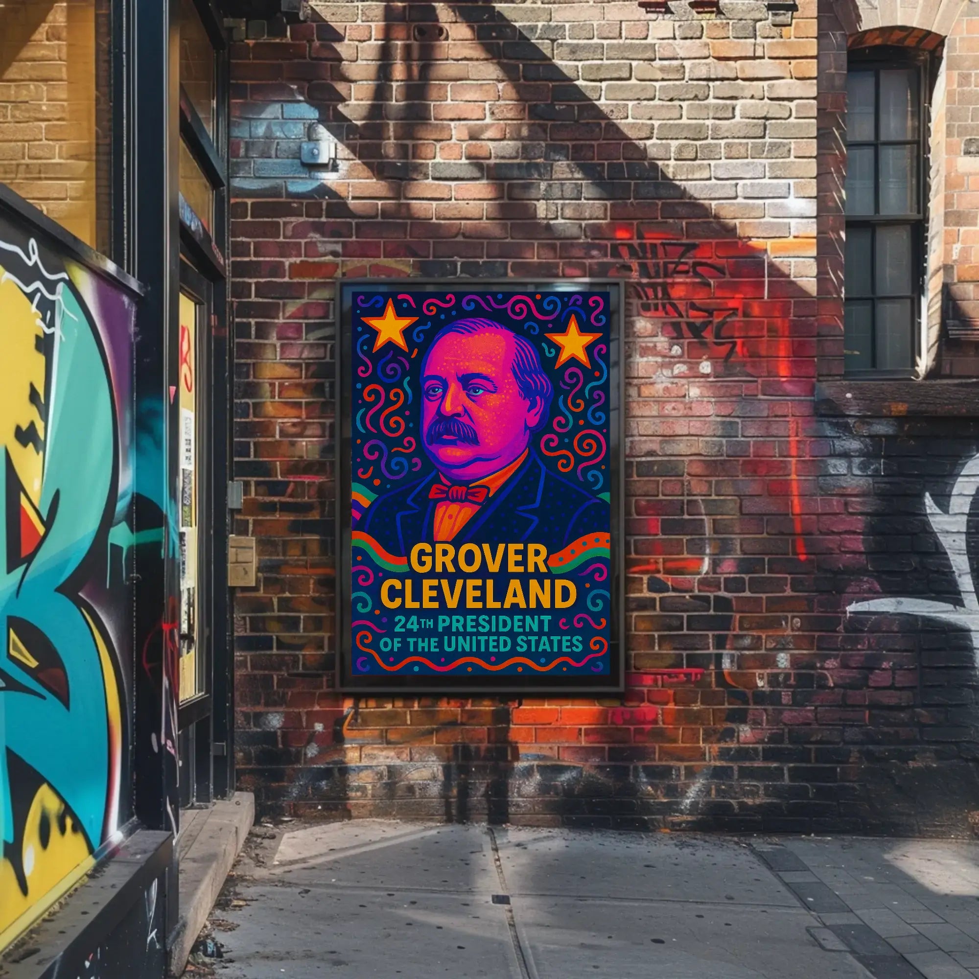 Grover Cleveland Pop Art Historical Poster PosterGoat
