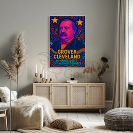 Grover Cleveland Pop Art Historical Poster PosterGoat