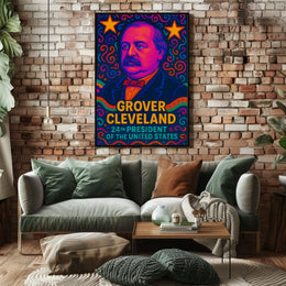 Grover Cleveland Pop Art Historical Poster PosterGoat