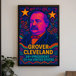 Grover Cleveland Pop Art Historical Poster PosterGoat