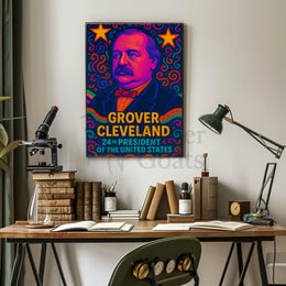 Grover Cleveland Pop Art Historical Poster PosterGoat