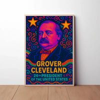 Grover Cleveland Pop Art Historical Poster PosterGoat