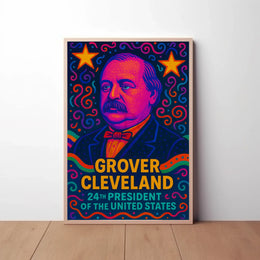 Grover Cleveland Pop Art Historical Poster PosterGoat