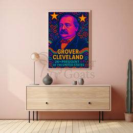 Grover Cleveland Pop Art Historical Poster PosterGoat