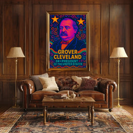 Grover Cleveland Pop Art Historical Poster PosterGoat