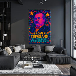 Grover Cleveland Pop Art Historical Poster PosterGoat