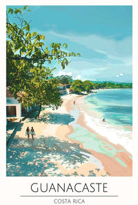 Guanacaste Costa Rica Beach Scene Travel Poster PosterGoat