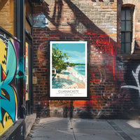 Guanacaste Costa Rica Beach Scene Travel Poster PosterGoat