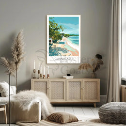 Guanacaste Costa Rica Beach Scene Travel Poster PosterGoat