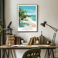 Guanacaste Costa Rica Beach Scene Travel Poster PosterGoat