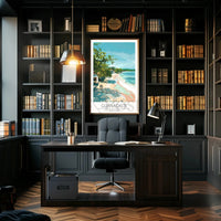 Guanacaste Costa Rica Beach Scene Travel Poster PosterGoat