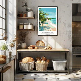 Guanacaste Costa Rica Beach Scene Travel Poster PosterGoat