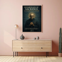 Guardian of Sacrifice St. Maximilian Kolbe Poster PosterGoat