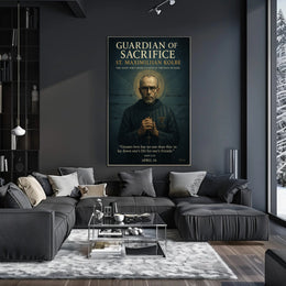 Guardian of Sacrifice St. Maximilian Kolbe Poster PosterGoat