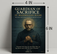 Guardian of Sacrifice St. Maximilian Kolbe Poster PosterGoat