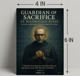 Guardian of Sacrifice St. Maximilian Kolbe Poster PosterGoat