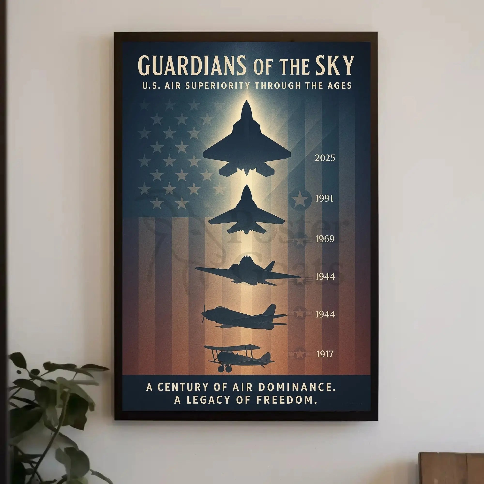 Guardians of the Sky Military Recruitment Poster PosterGoat