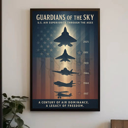 Guardians of the Sky Military Recruitment Poster PosterGoat