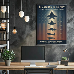 Guardians of the Sky Military Recruitment Poster PosterGoat