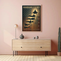 Guardians of the Sky: Aviation History Propaganda Poster PosterGoat