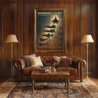 Guardians of the Sky: Aviation History Propaganda Poster PosterGoat