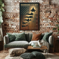 Guardians of the Sky: Aviation History Propaganda Poster PosterGoat