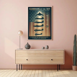 Guardians of the Sky: Evolution of U.S. Aircraft Poster PosterGoat