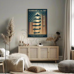 Guardians of the Sky: Evolution of U.S. Aircraft Poster PosterGoat