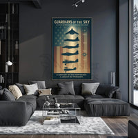 Guardians of the Sky: Evolution of U.S. Aircraft Poster PosterGoat