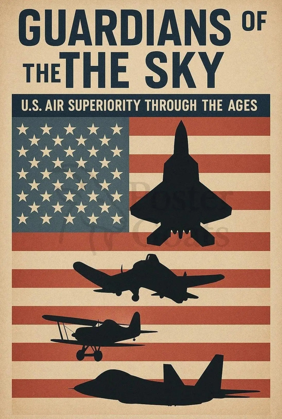 Guardians of the Sky: Military Propaganda Poster PosterGoat