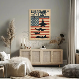 Guardians of the Sky: Military Propaganda Poster PosterGoat