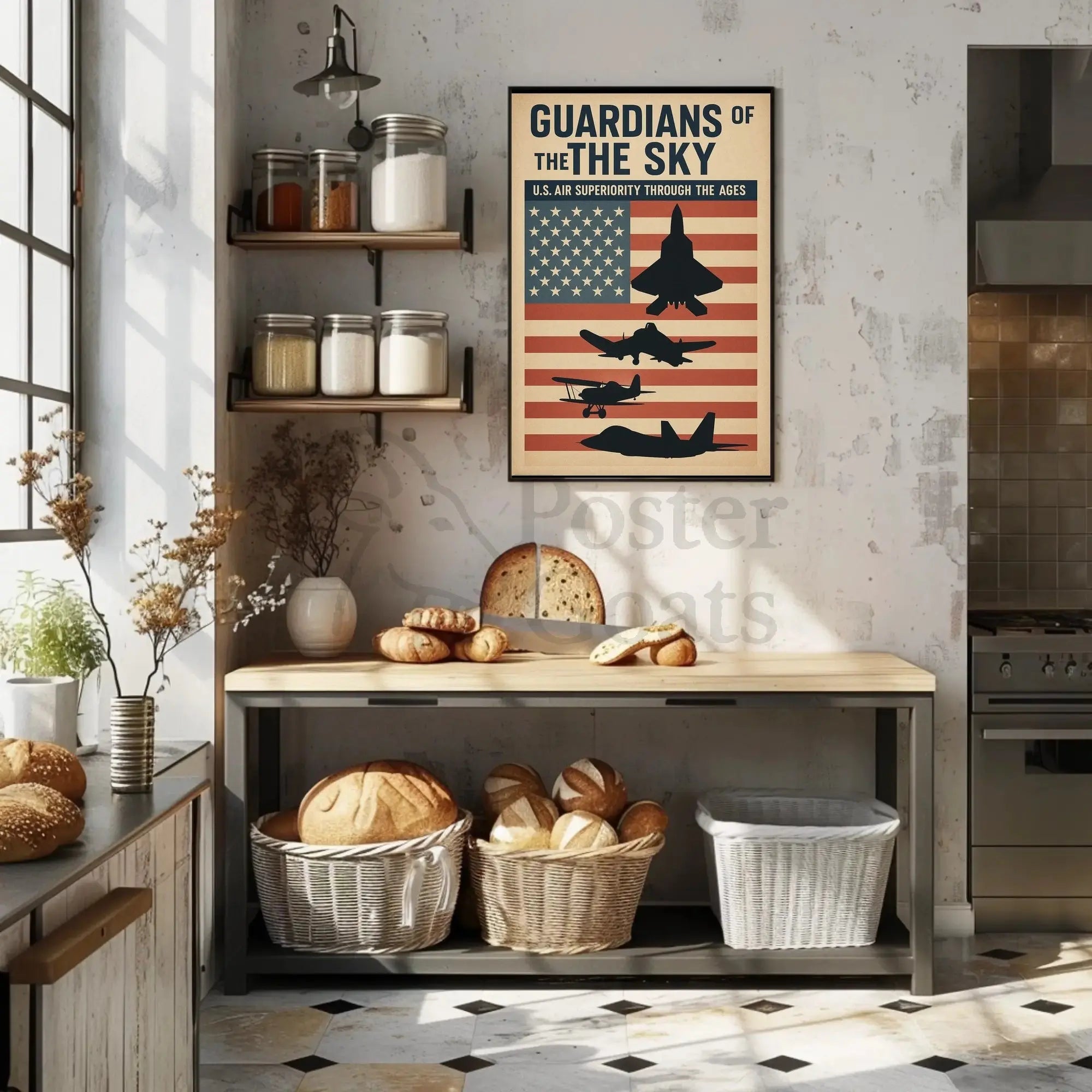 Guardians of the Sky: Military Propaganda Poster PosterGoat