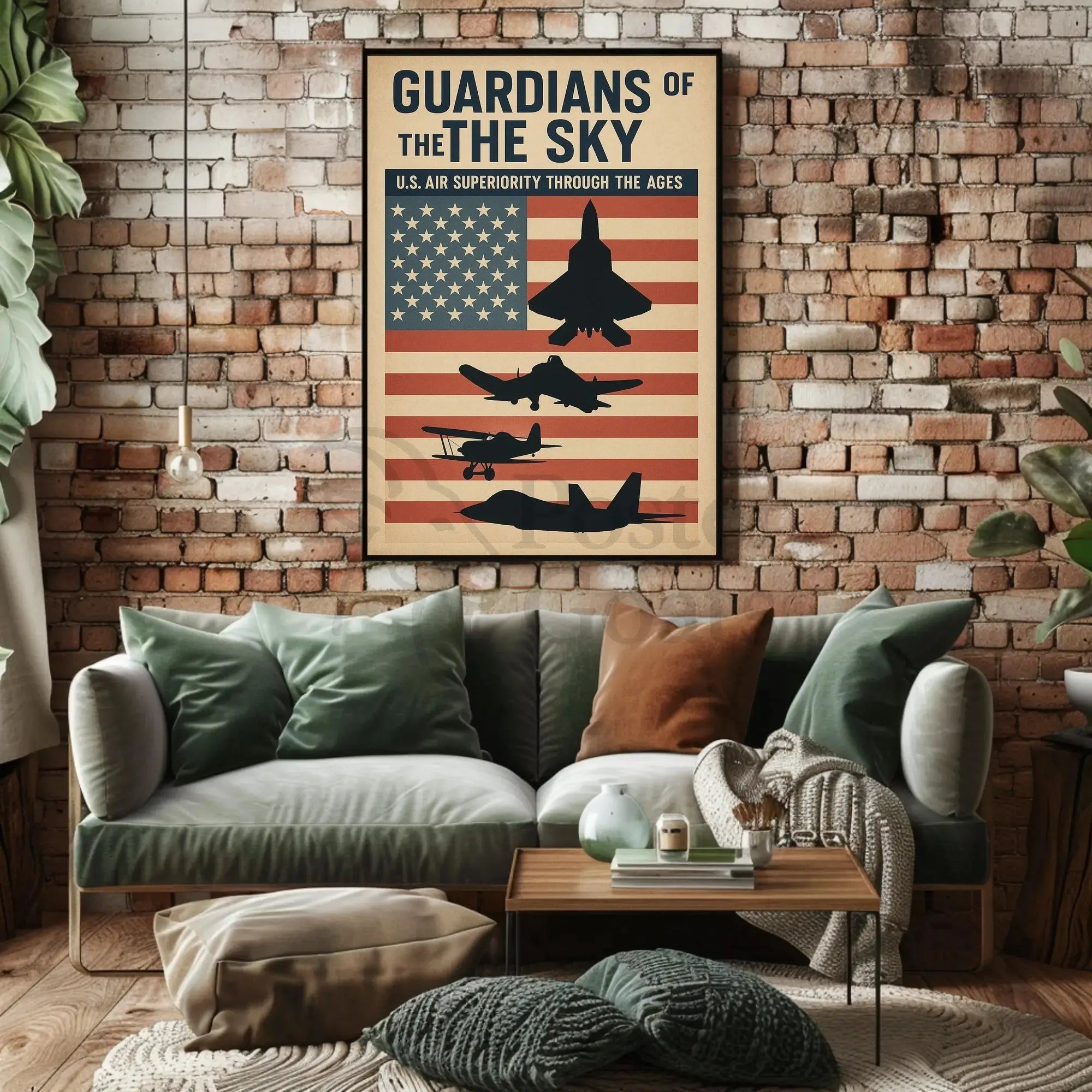 Guardians of the Sky: Military Propaganda Poster PosterGoat