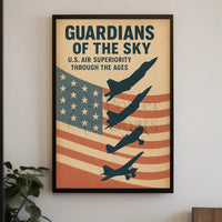 Guardians of the Sky: Timeless Military Aviation Poster PosterGoat