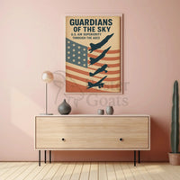 Guardians of the Sky: Timeless Military Aviation Poster PosterGoat
